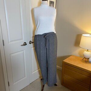 Black and White Patterned Pants